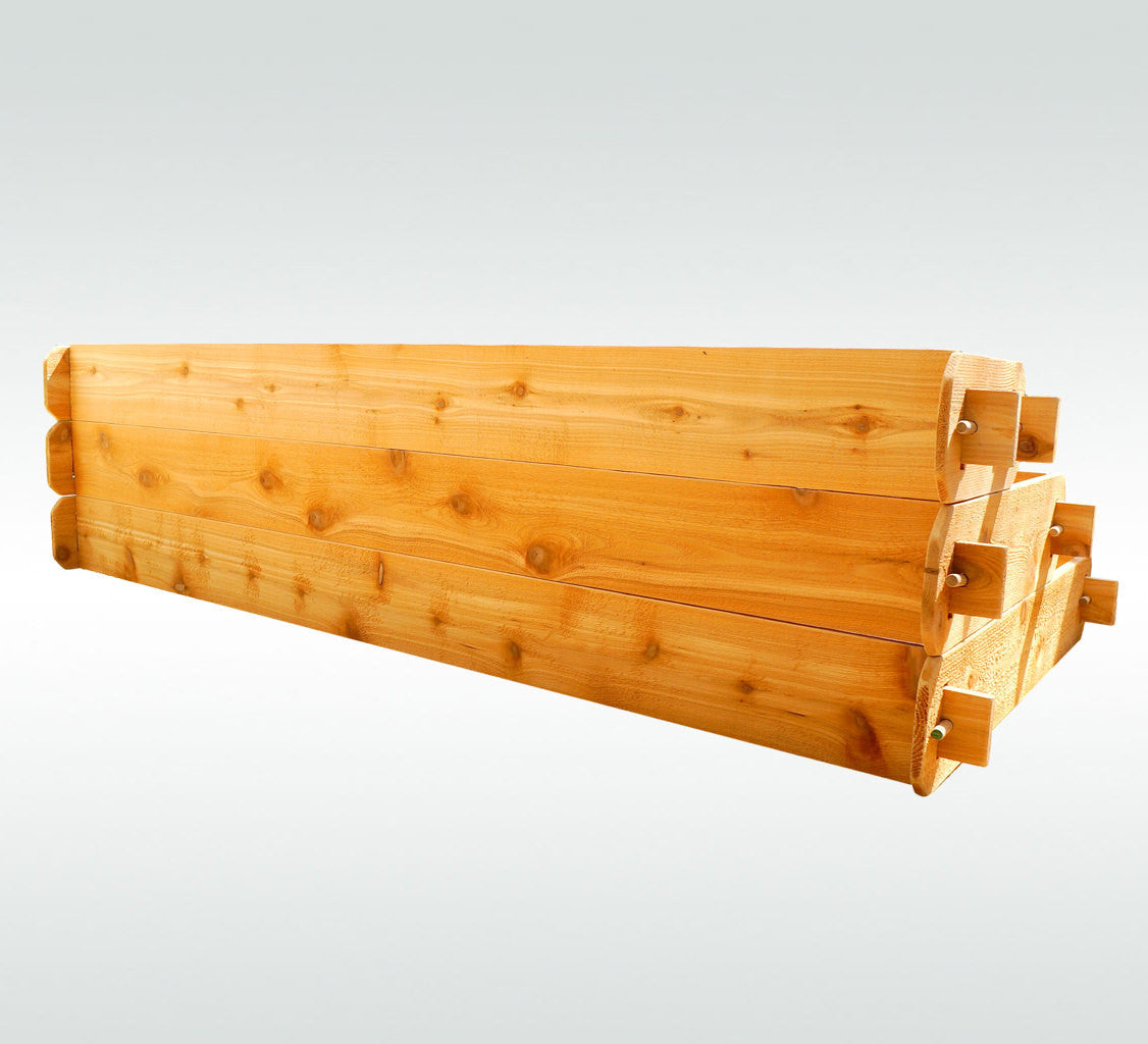 3x6 3-Tiered Cedar Wood Raised Garden Bed/Elevated Planter - Timberlane Gardens