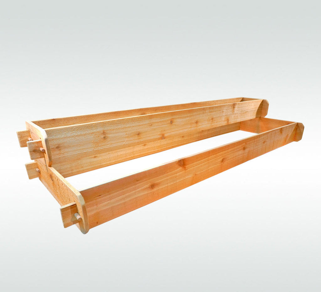 2x6 2-Tiered Cedar Raised Flower Bed from Timberlane Gardens