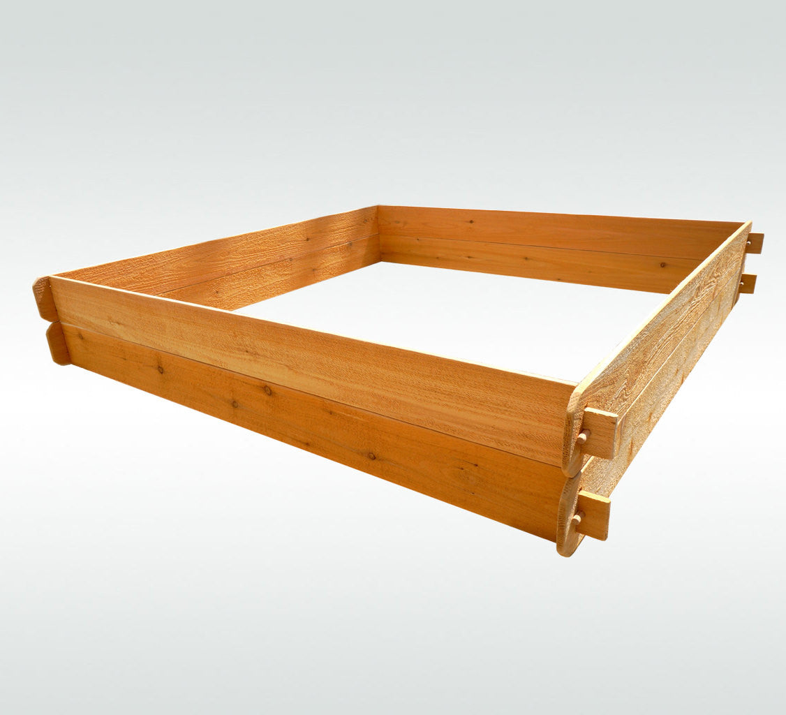 Double-Deep 6x6 Cedar Raised Garden Bed from Timberlane Gardens