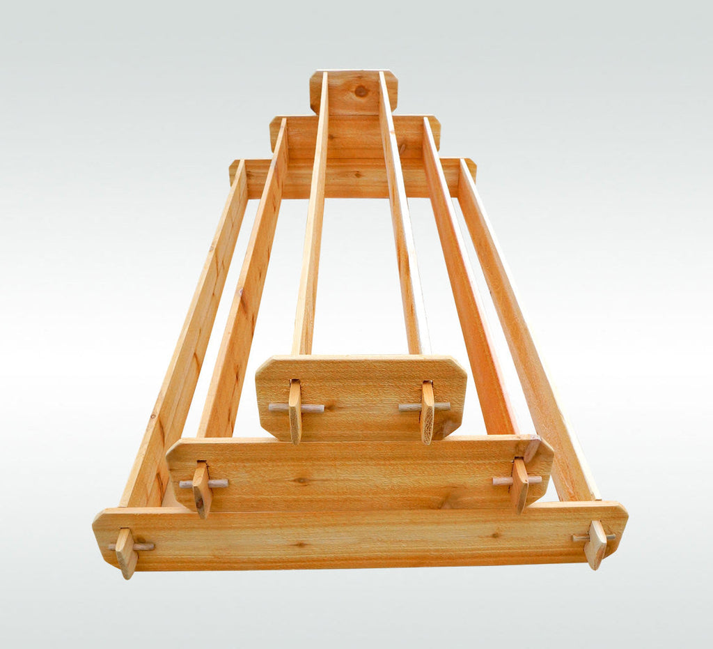 3x6 3-Tiered Cedar Wood Raised Garden Bed/Elevated Planter - Timberlane Gardens