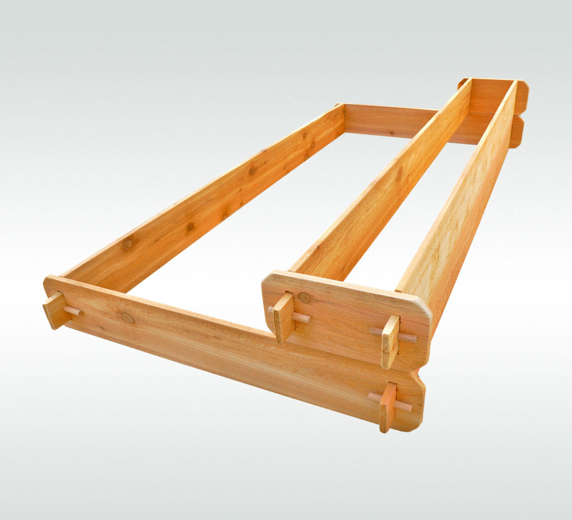 3x6 2-Tiered Cedar Raised Garden Bed from Timberlane Gardens
