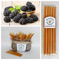5 Pack BLACKBERRY Blossom HONEY TEASERS Natural Honey Snack Sticks Honeystix Straws