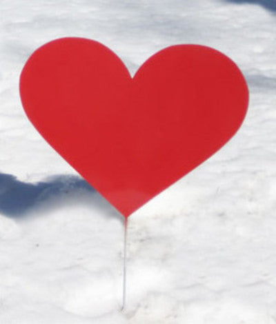 Heart Garden Stake or Metal Heart Wall Decor / Valentine's Day Outdoor Decorations