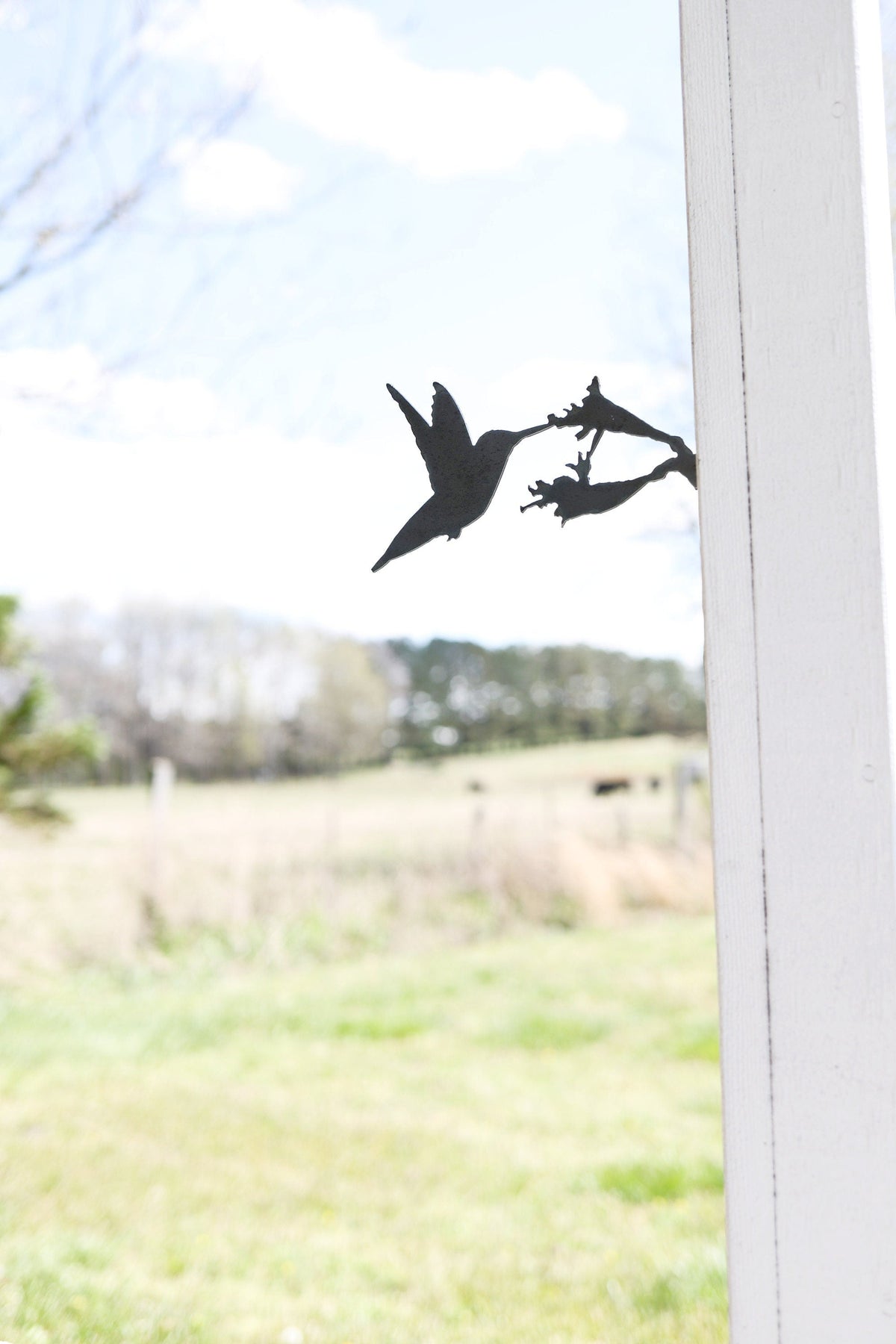 Metal Bird Statue - Hummingbird