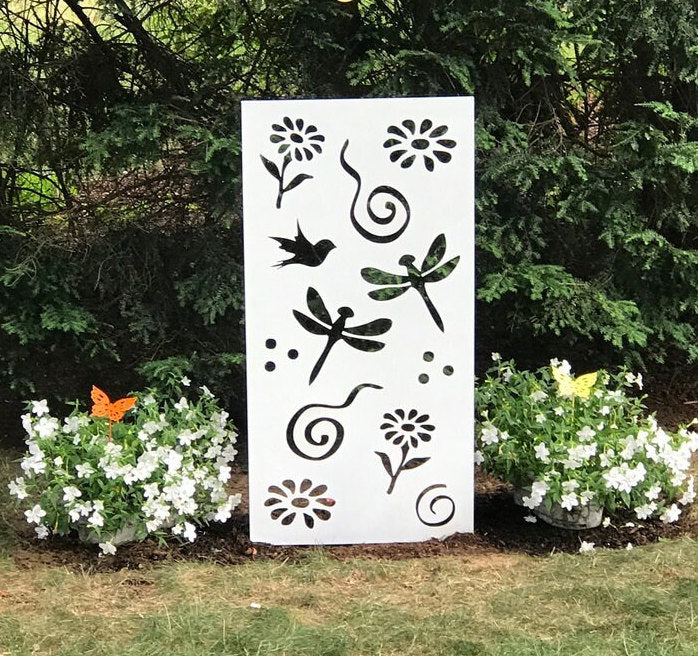 Privacy Screen Panels or Large Metal Wall Decor (46" Inch)