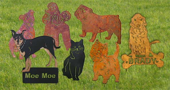 Wire Fox Terrier Garden Stake or Wall Hanging