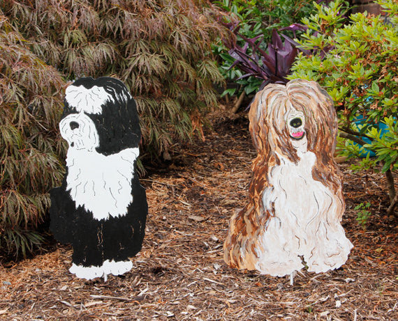 Tibetan Mastiff Garden Stake or Wall Hanging