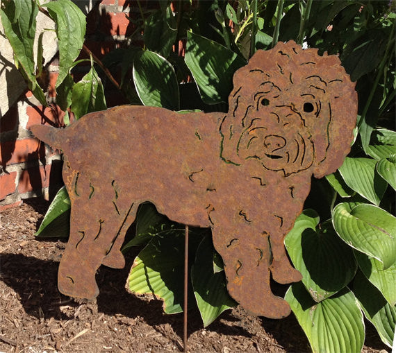 Wheaten Terrier Garden Stake or Wall Hanging