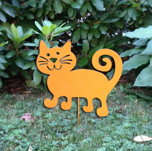 Cat Garden Stake or Wall Hanging