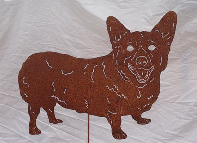 Corgi Welsh Garden Stake or Dog Wall Art
