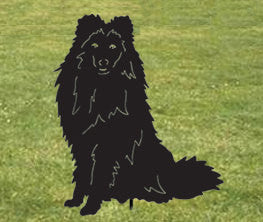 Shetland Sheepdog Garden Stake or Wall Hanging (Style 2)