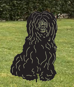 Tibetan Terrier Garden Stake or Wall Hanging