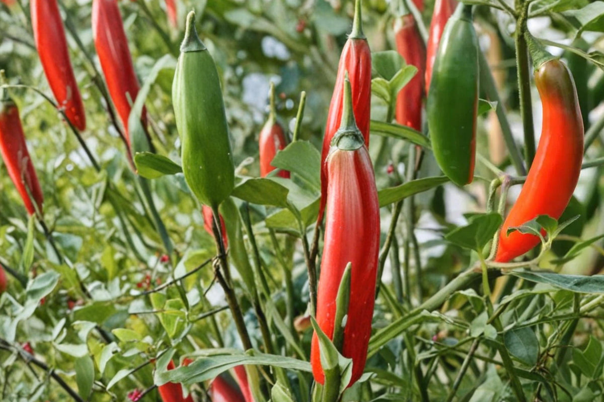 25 Seeds Serrano Pepper Hot Chili Capsicum annuum