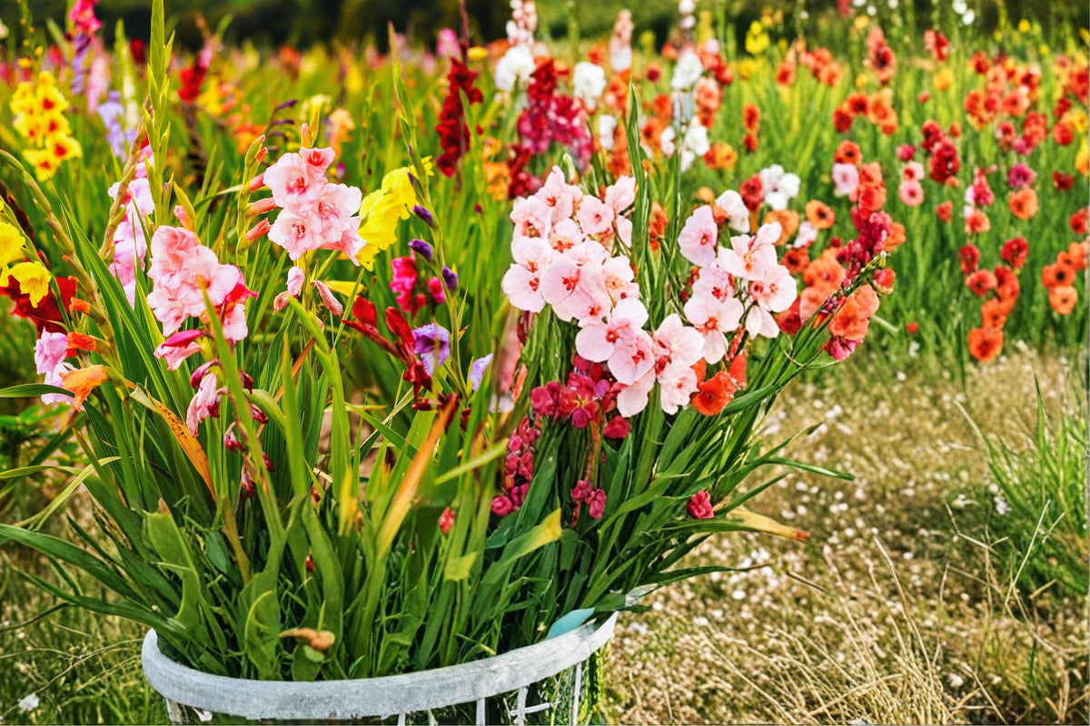 20 Gladiolus Bulbs Mixed Colors