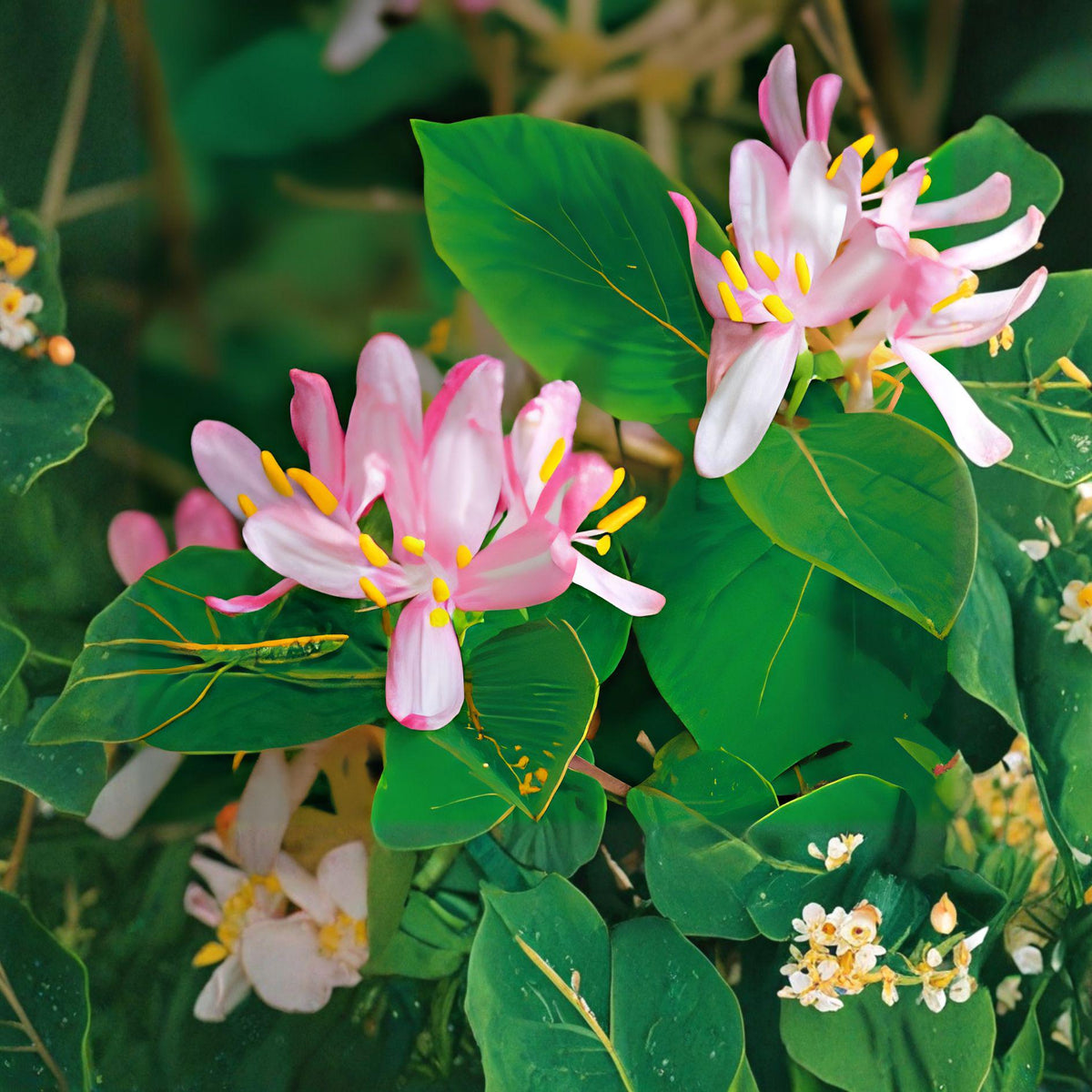 Antique Pink Honeysuckle Vine Bare Root Climbing Plant Fragrant Pink Blooms Lonicera spp.