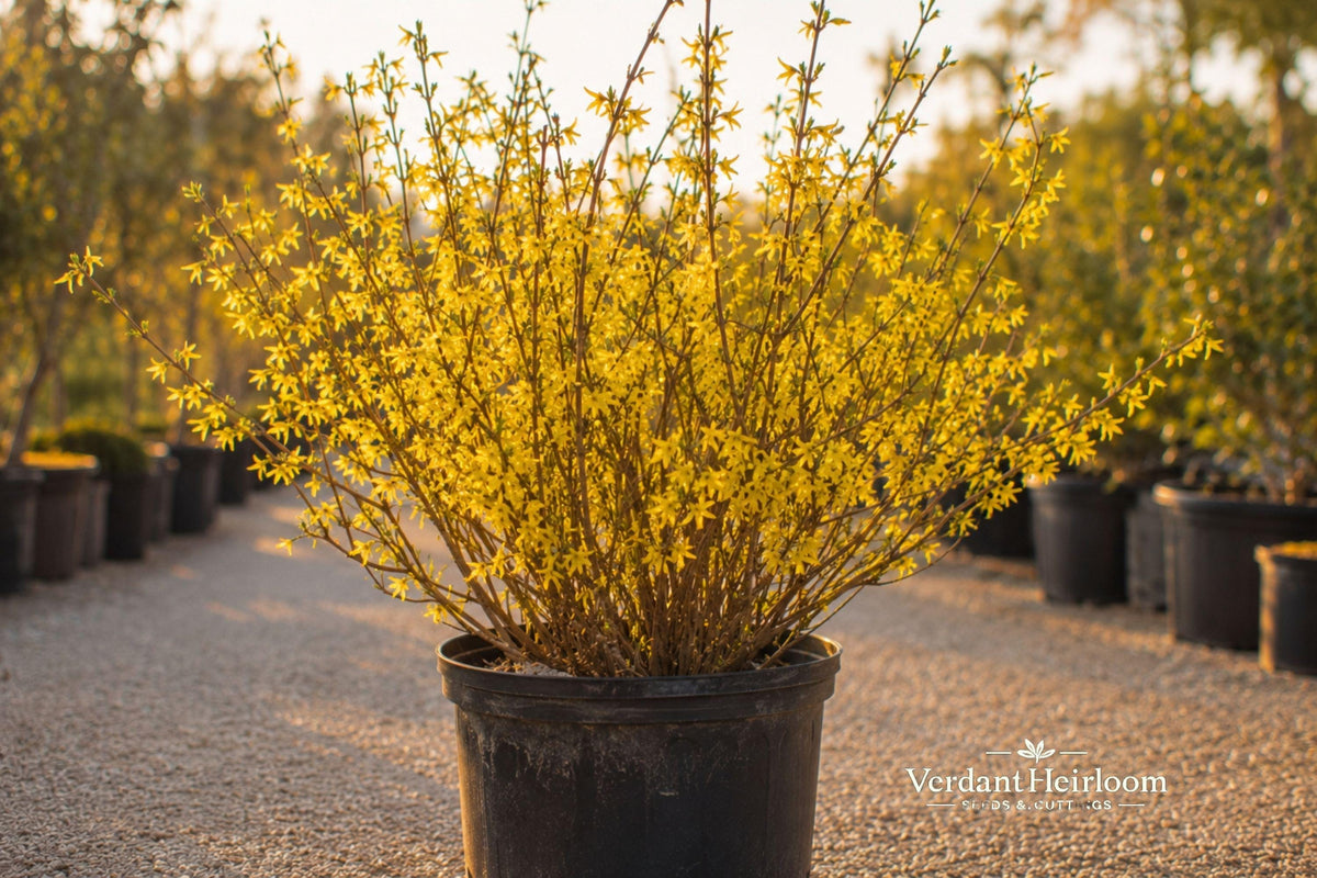 Forsythia Bush Cuttings 12 Unrooted Live Plants 6–8 Inches Bright Yellow Flowers Garden Shrubs