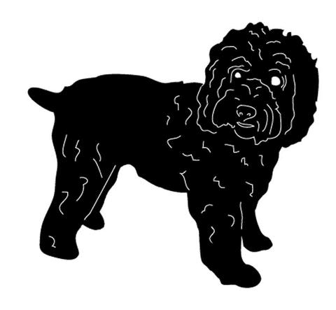 Wheaten Terrier Garden Stake or Wall Hanging