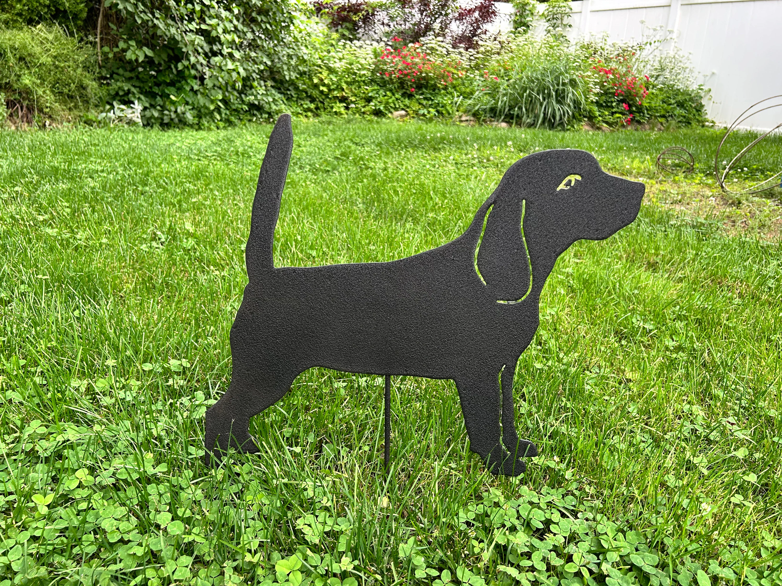 Beagle Garden Stake or Wall Hanging (Standing)
