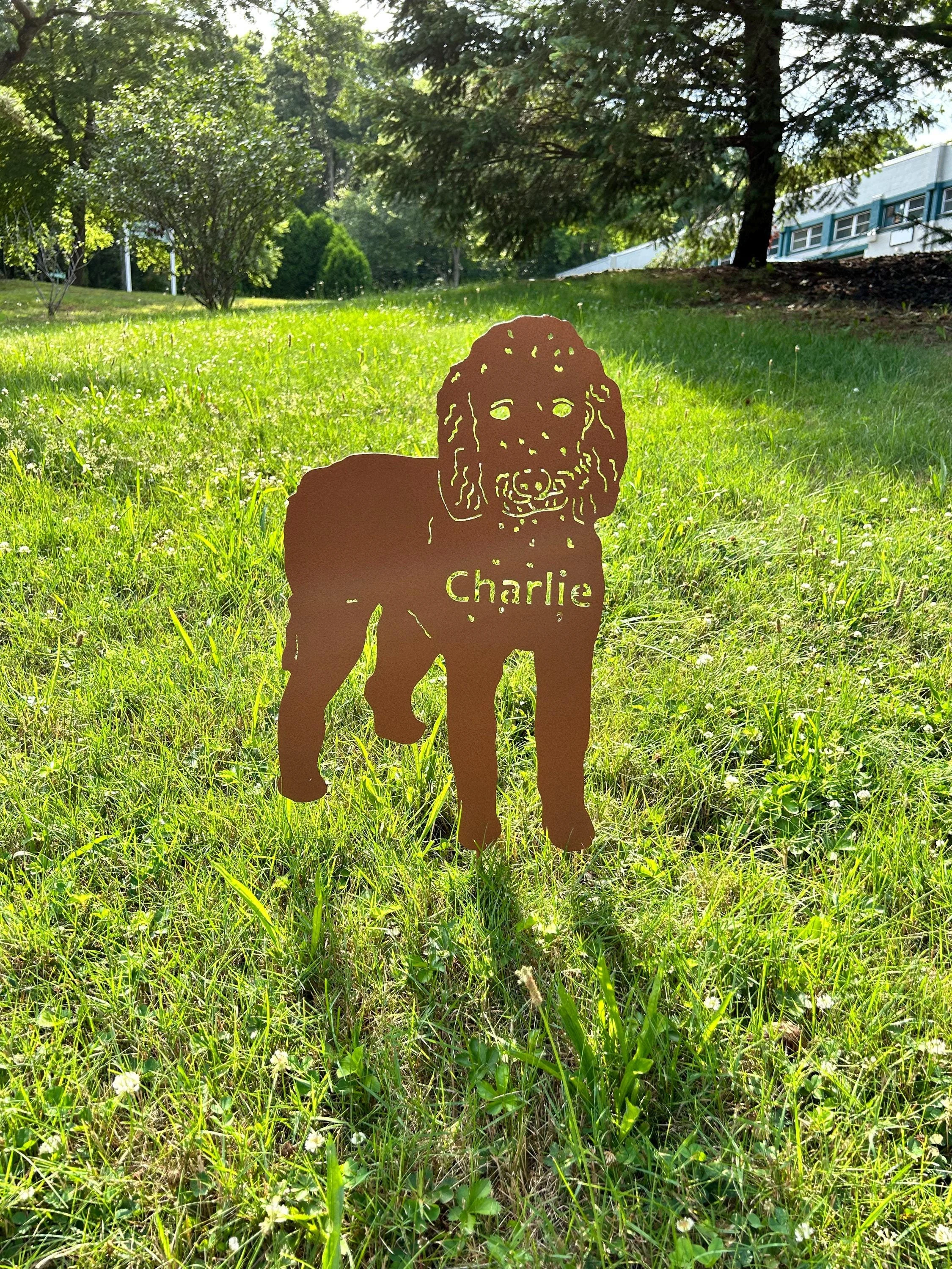 Goldendoodle Garden Stake or Dog Wall Art