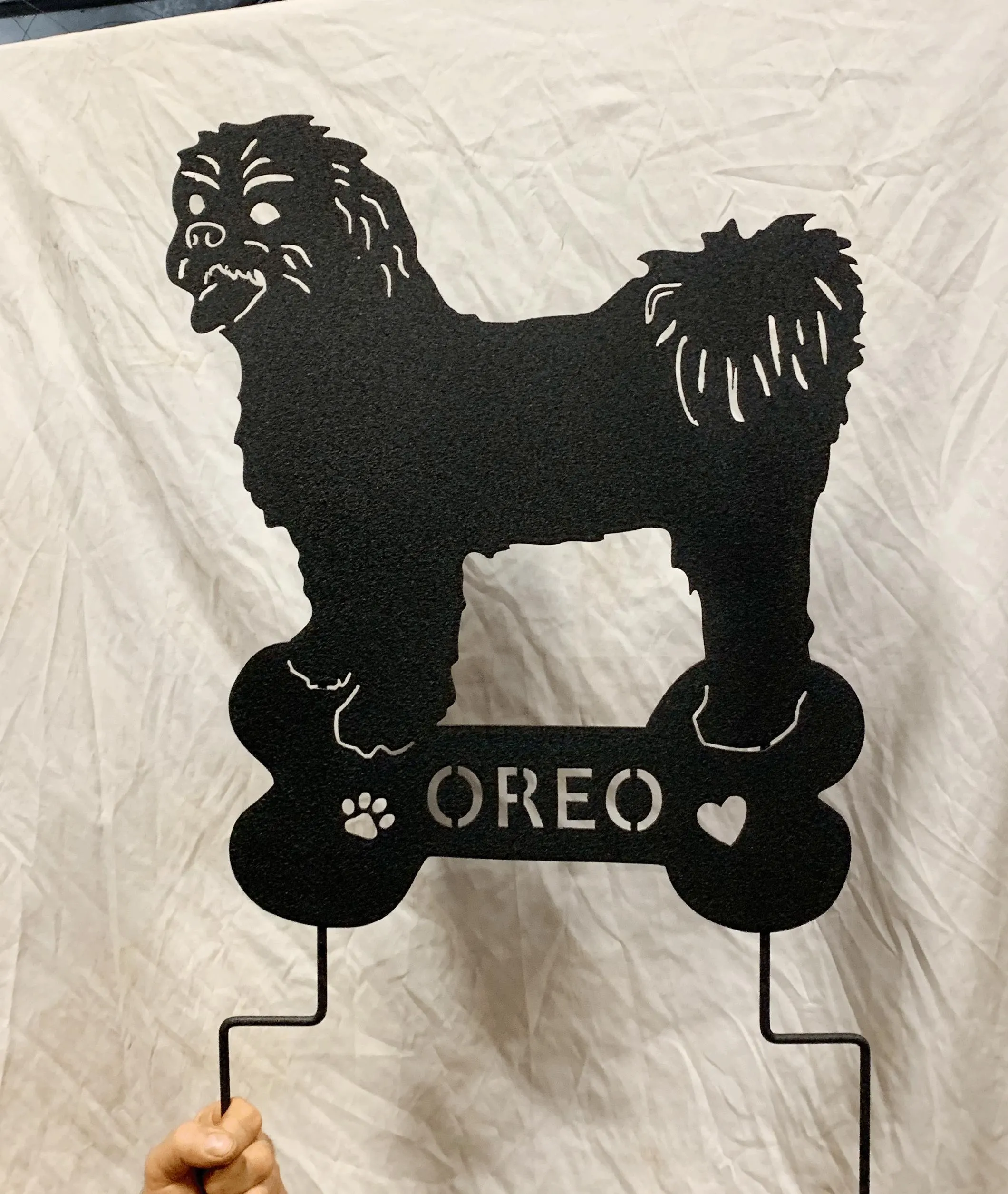 Shih Tzu Garden Stake or Wall Hanging (Style 1)