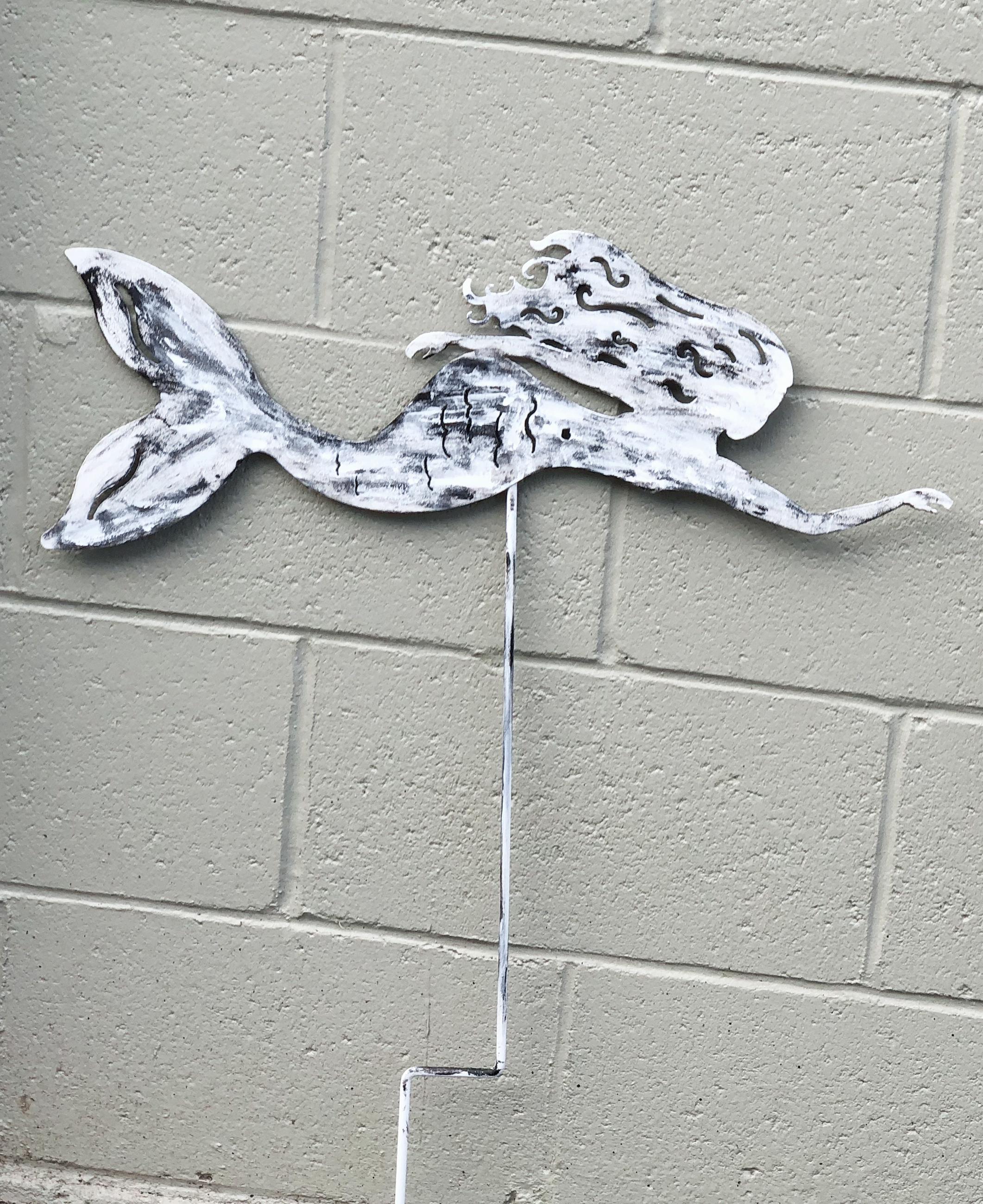Mermaid Garden Statue or Wall Art