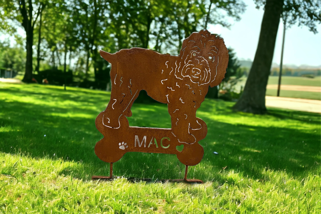 Wheaten Terrier Garden Stake or Wall Hanging