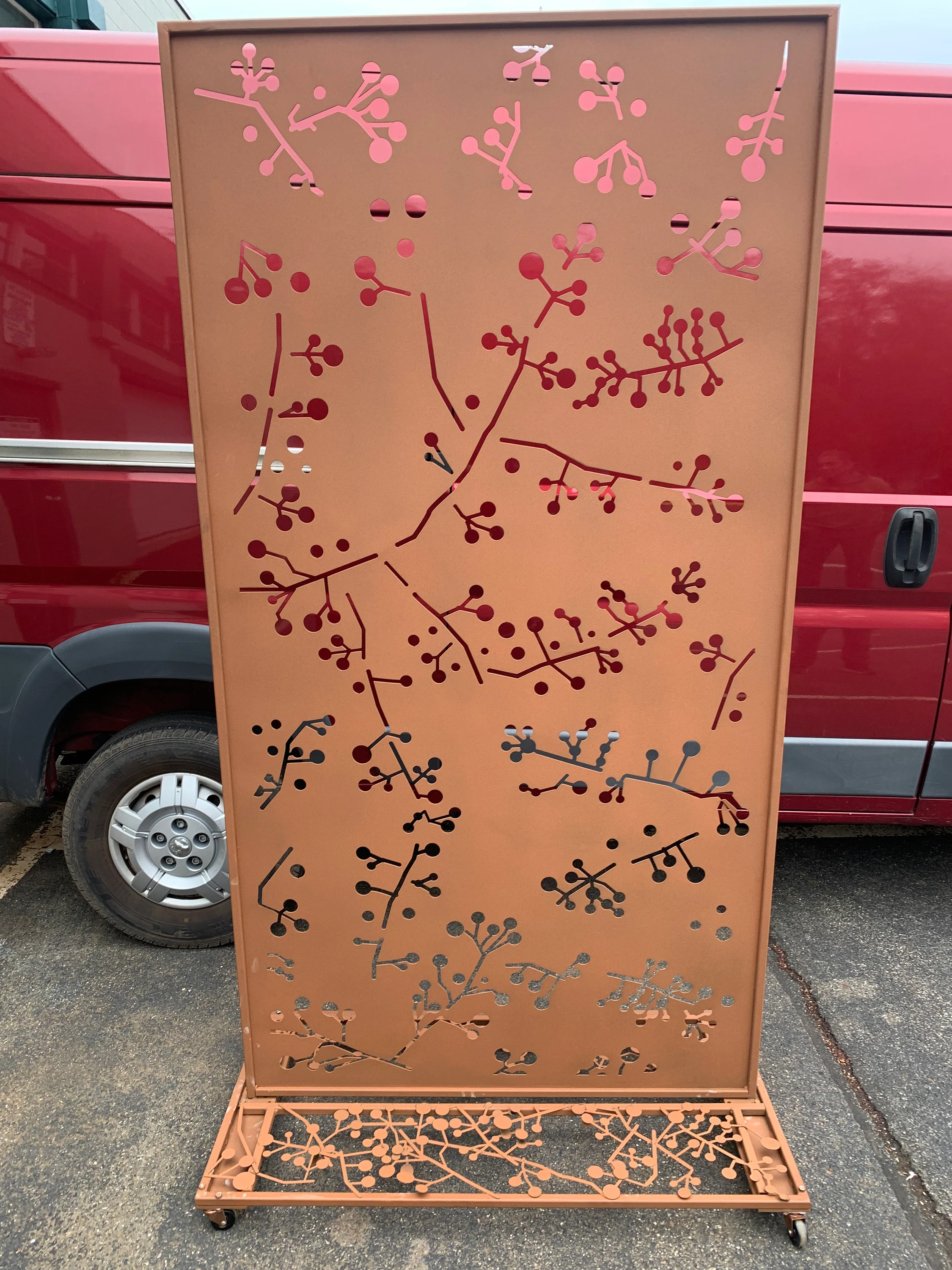 utdoor Metal Privacy Screen Panel (Wattle Twig) – Heavy-Duty Steel for Patio & Fence (60” & 72”)
