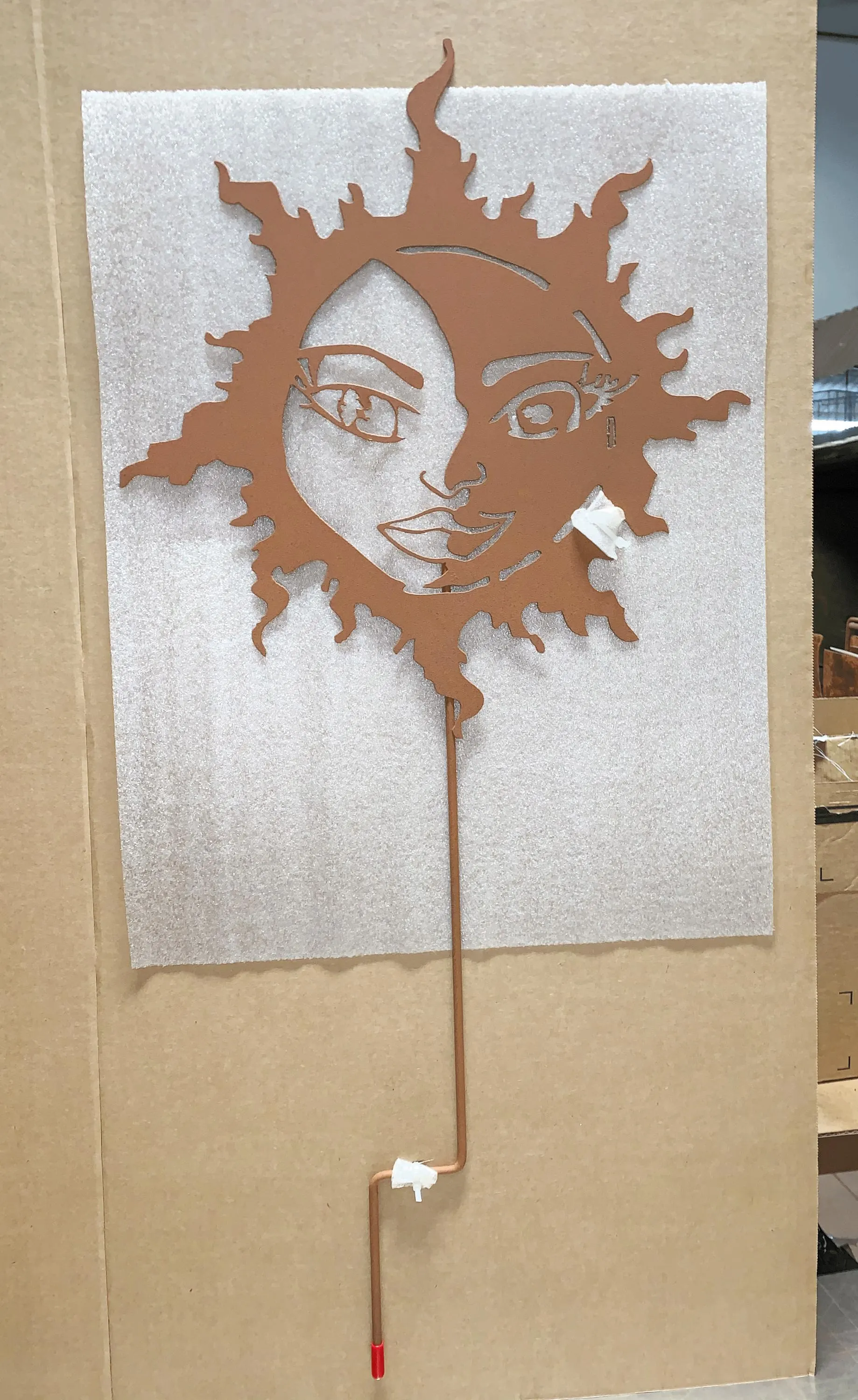 Sun Moon Garden Stake or Hanging Decoration