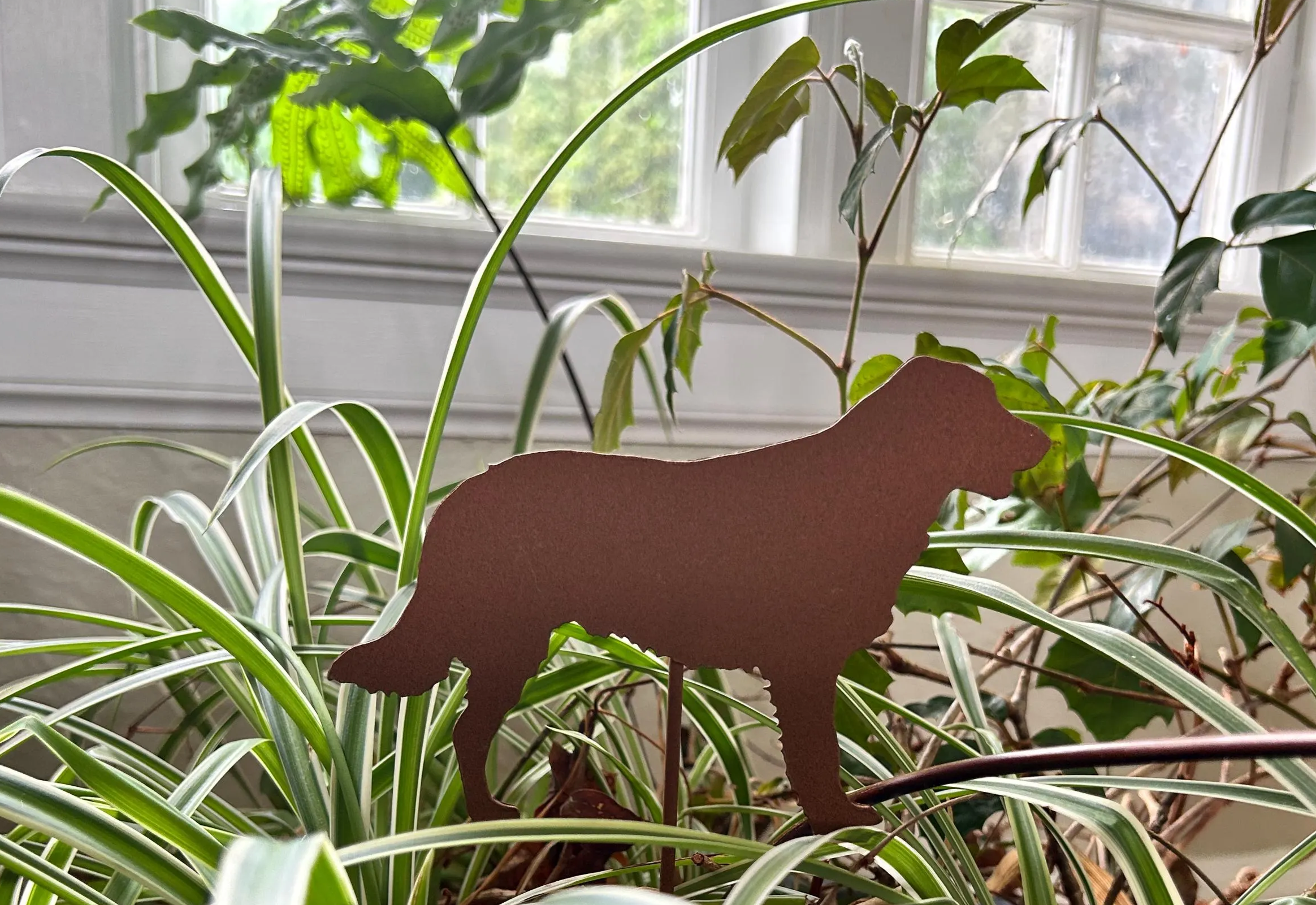 Flat-Coated Retriever Garden Stake or Wall Hanging