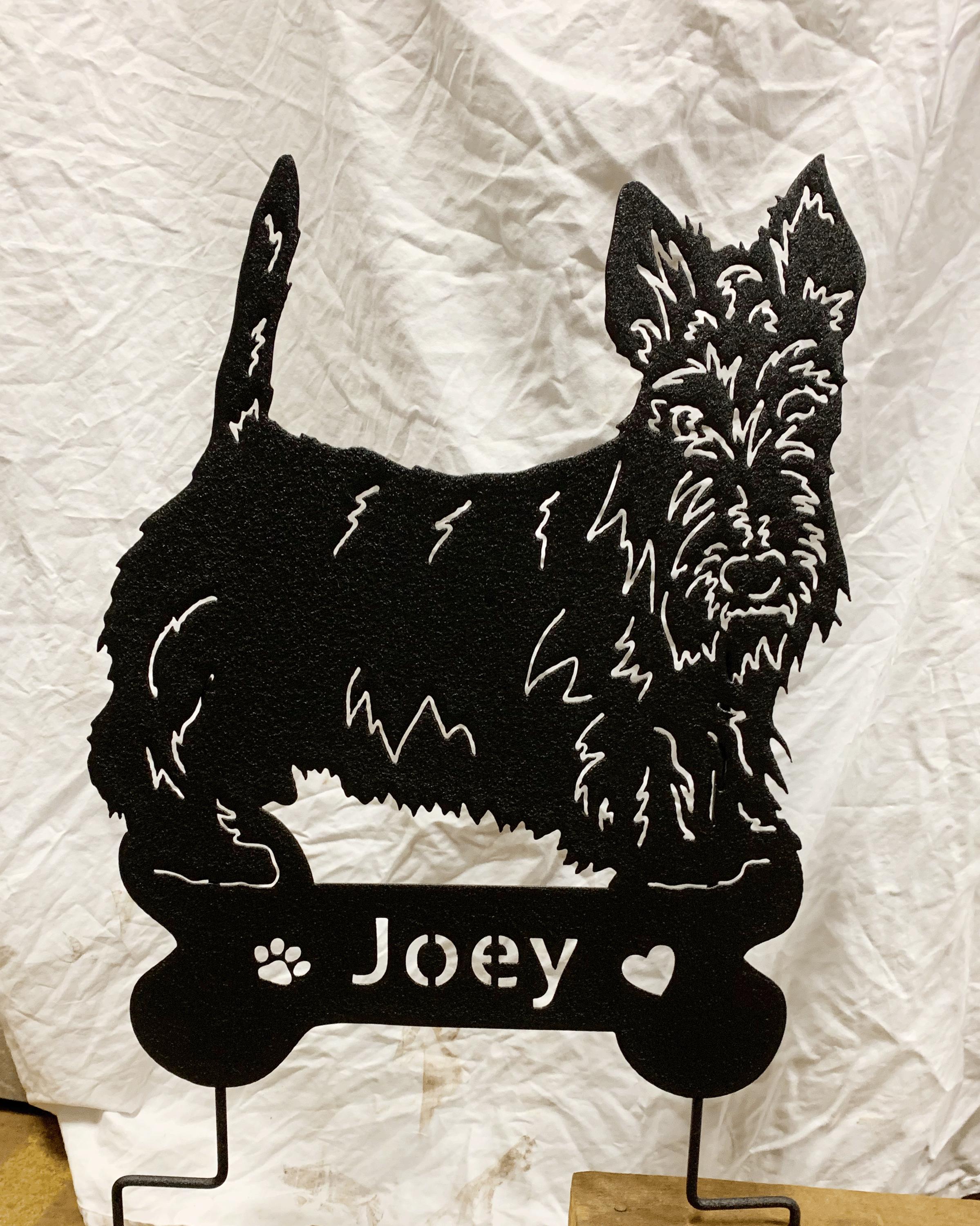 Scottish Terrier Garden Stake or Wall Hanging