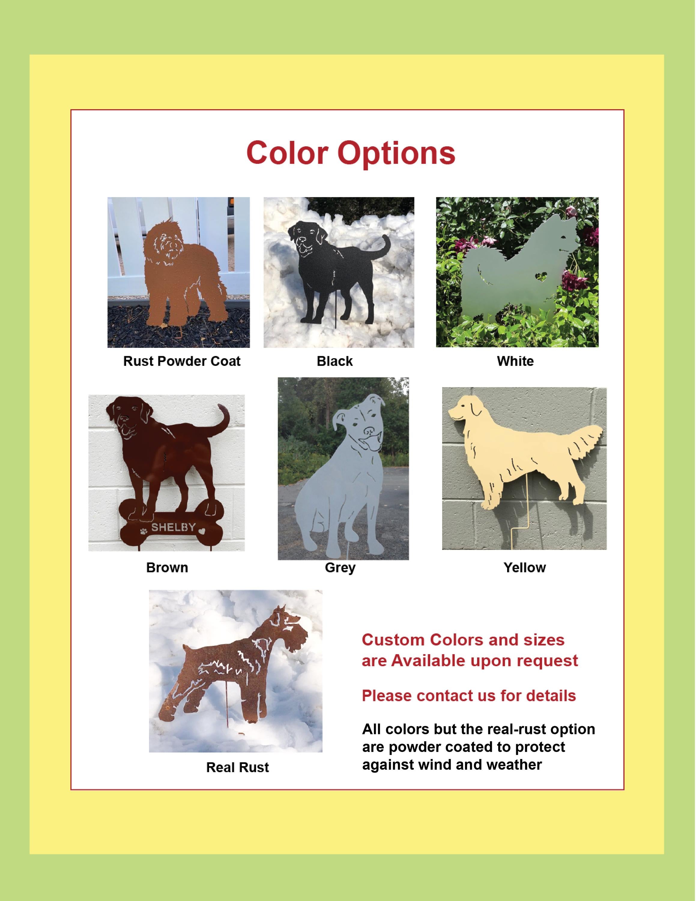 Tibetan Terrier Garden Stake or Wall Hanging
