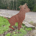 Pit Bull Garden Statue or Wall Art