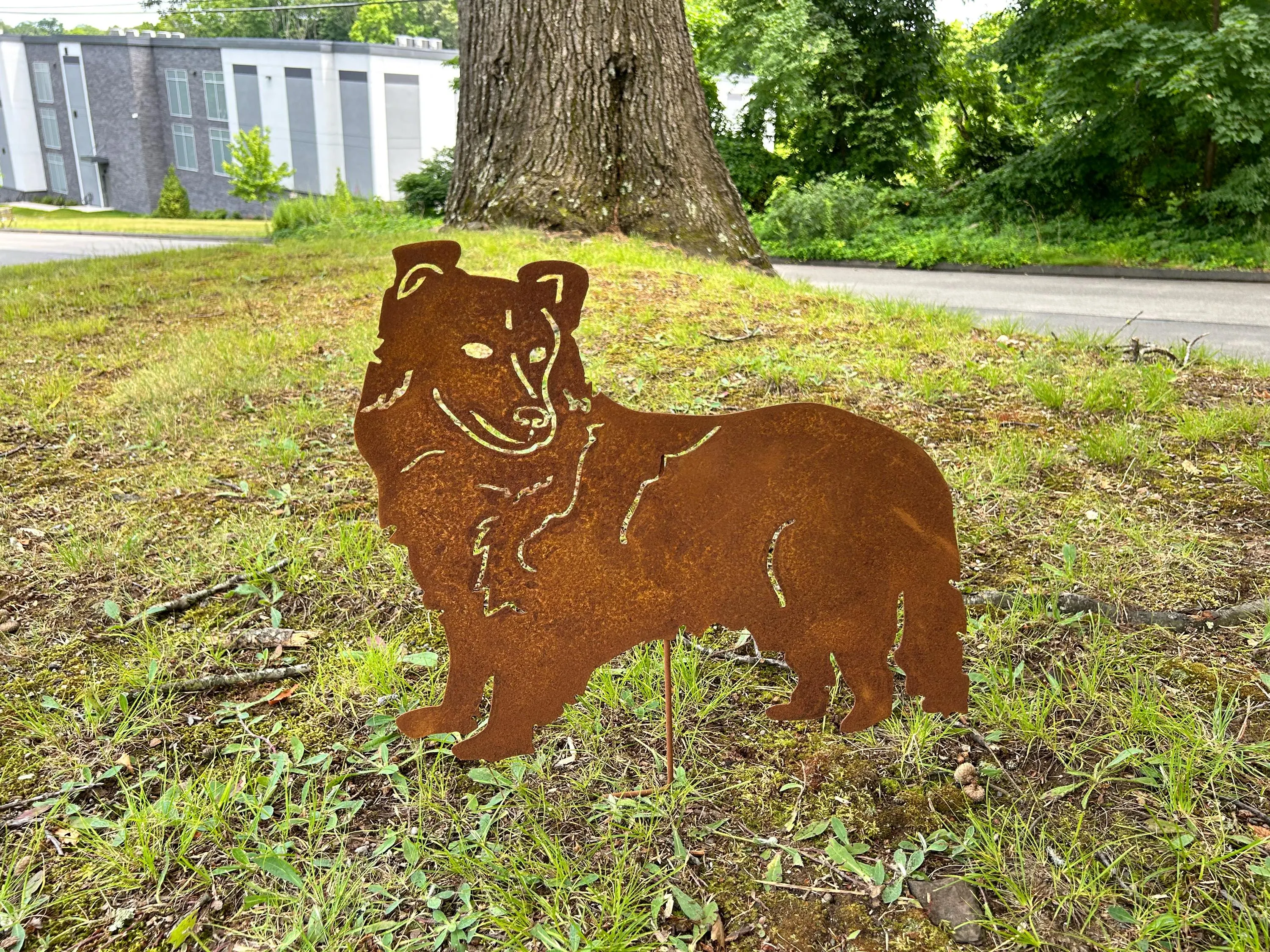 Shetland Sheepdog Garden Stake or Wall Hanging (Style 1)