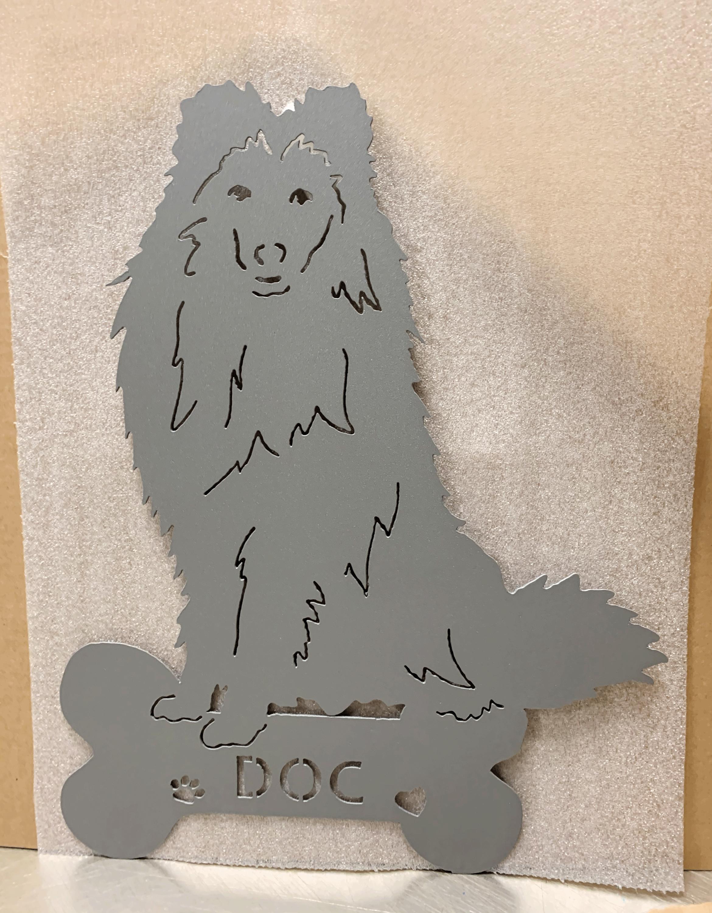 Shetland Sheepdog Garden Stake or Wall Hanging (Style 2)