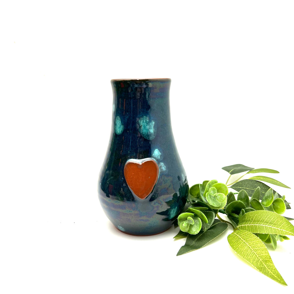 Calliope Heart Vase - Emerald Falls