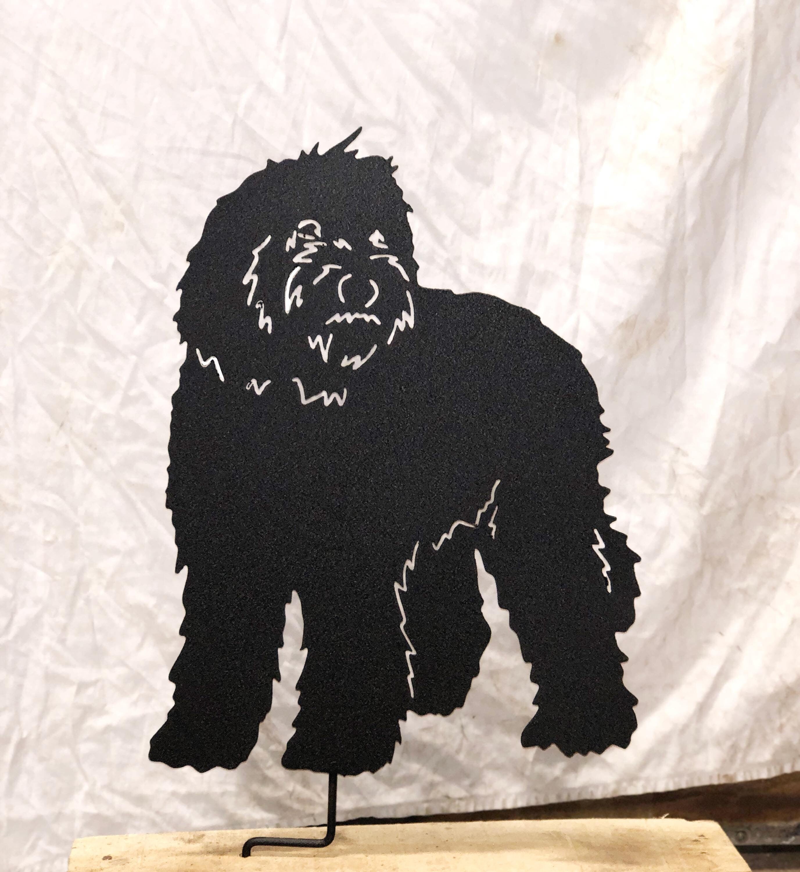 Labradoodle Garden Stake or Wall Hanging (Style 1)
