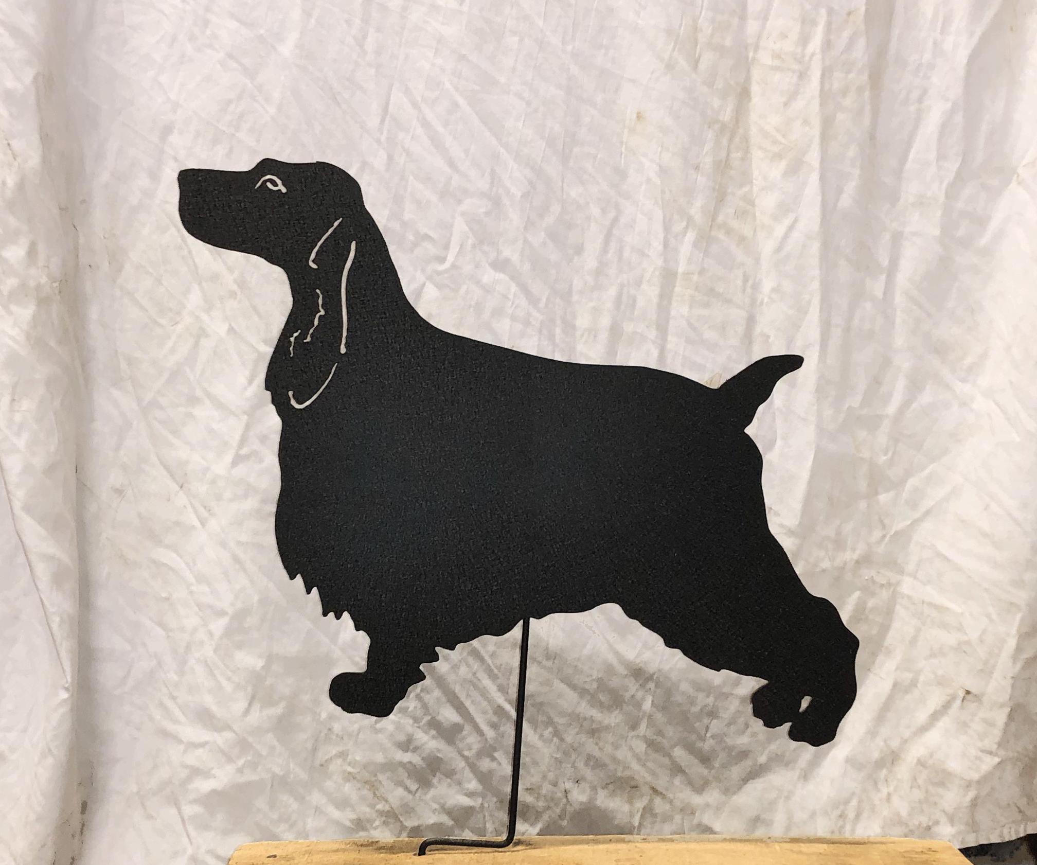 English Cocker Spaniel Garden Stake or Wall Hanging (Style 1)
