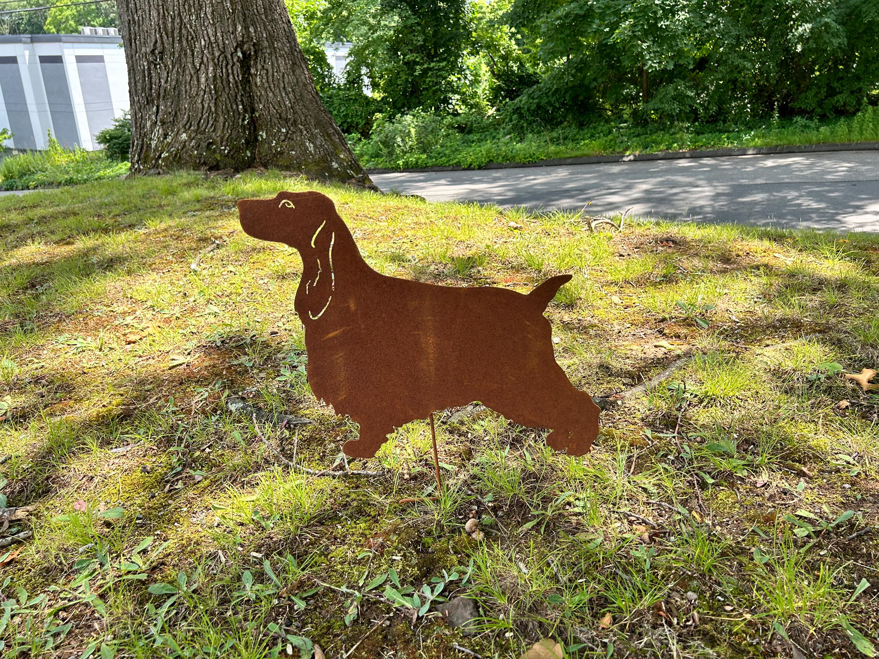 English Cocker Spaniel Garden Stake or Wall Hanging (Style 1)