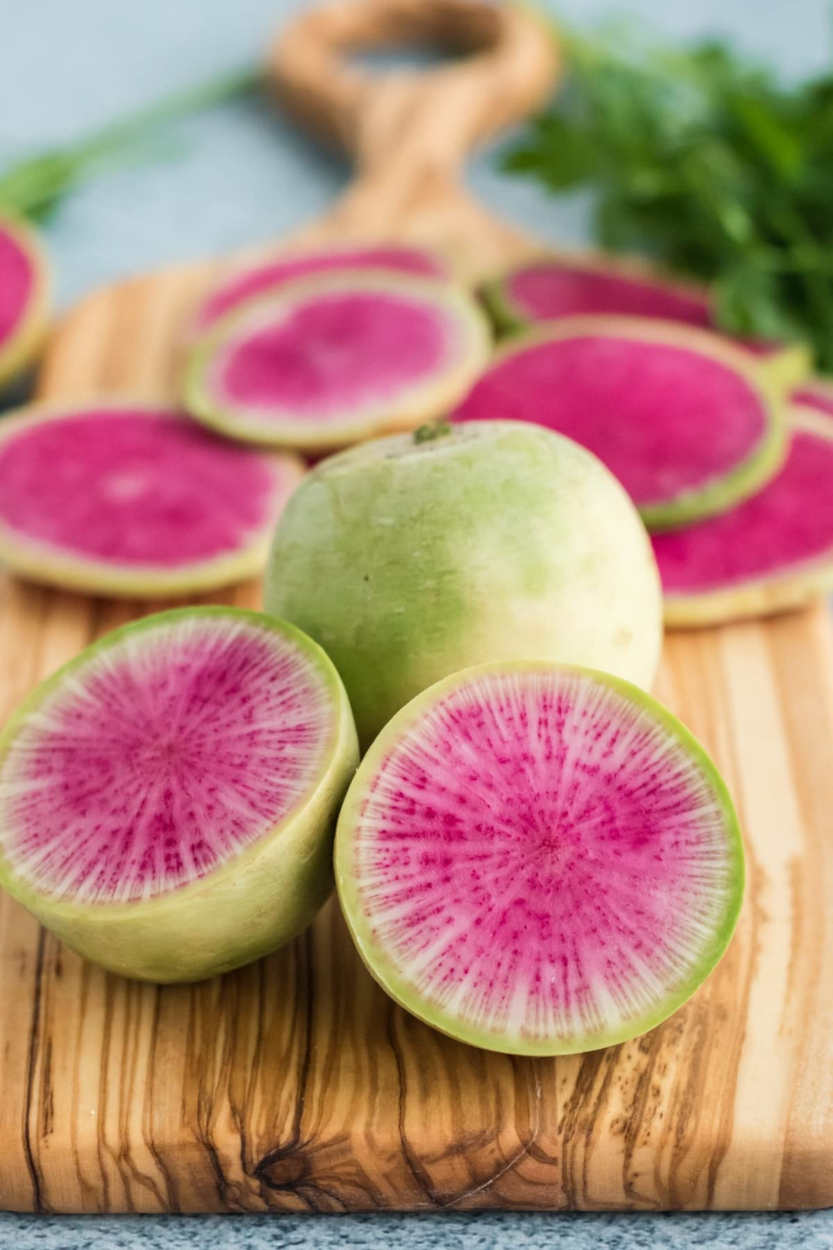 Watermelon Radish Seeds - Heirloom, Non-GMO, Pink Flesh, Mild & Sweet, USDA Zones 3-10,