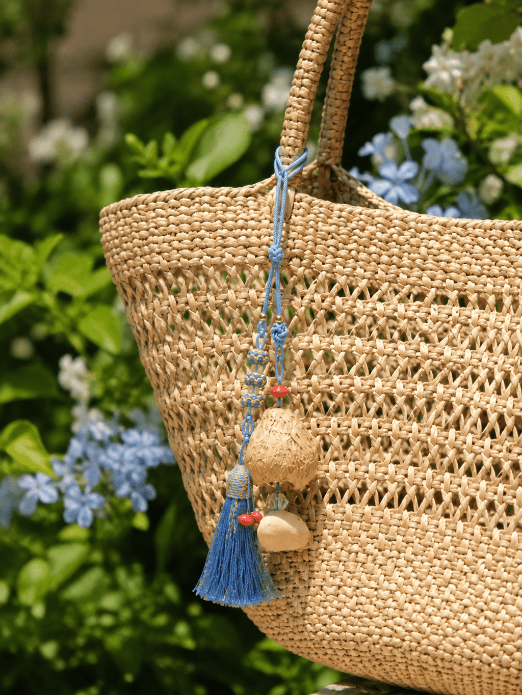 "Indigo Guardian" Tassel Seed Charm