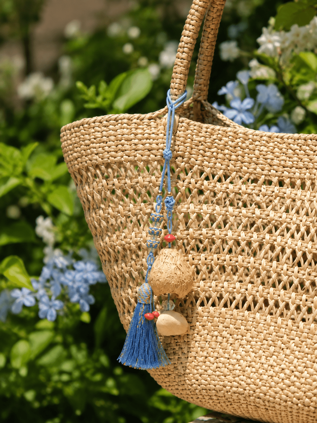 "Indigo Guardian" Tassel Seed Charm