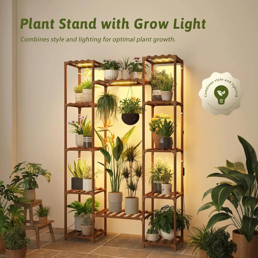 DecorBites™ Indoor Plant Grow Lights with 12 Tiers, 62.2'' Tall