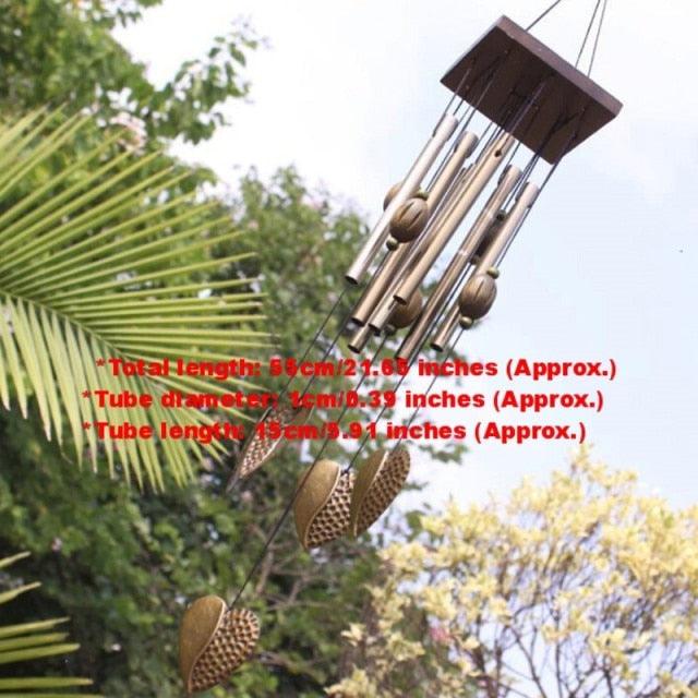 Large Wind Chimes Bells Tubes Bells Copper Metal Wind Chime Memorial Wind Chimes for Loss of Loved One Engrave Tree of Life Sympathy Wind Chimes Gifts for Mother Garden Home Yard Hanging Decor Outdoor Yard Balcony Garden Home Decor Decoration