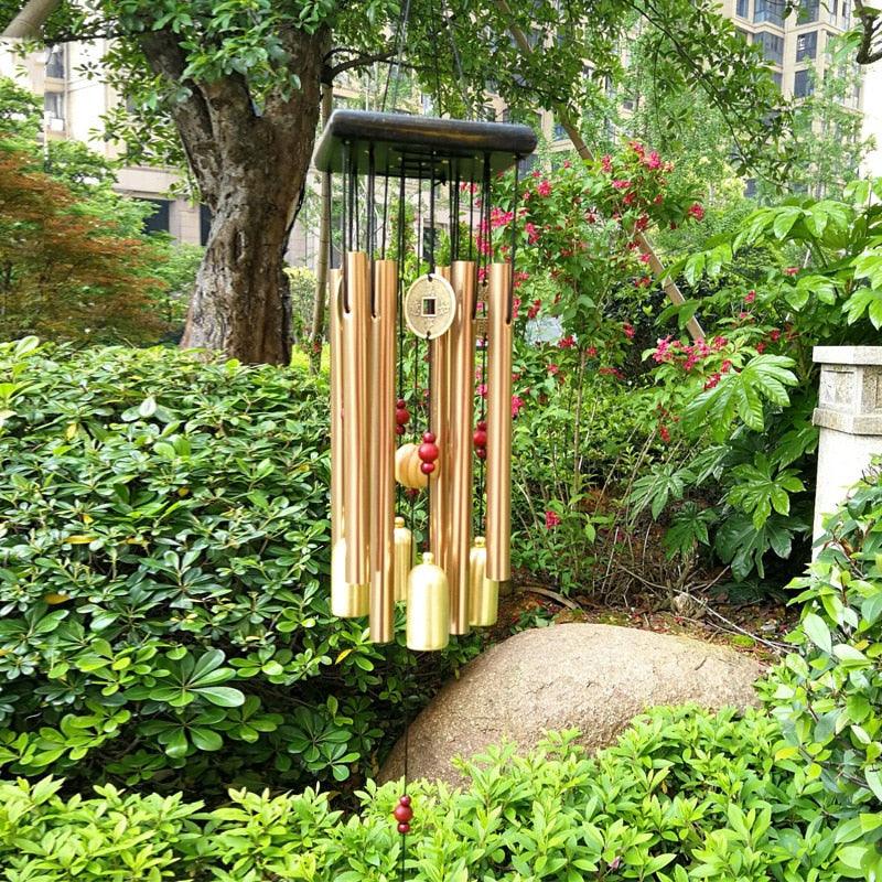 Large Wind Chimes Bells Tubes Bells Copper Metal Wind Chime Memorial Wind Chimes for Loss of Loved One Engrave Tree of Life Sympathy Wind Chimes Gifts for Mother Garden Home Yard Hanging Decor Outdoor Yard Balcony Garden Home Decor Decoration