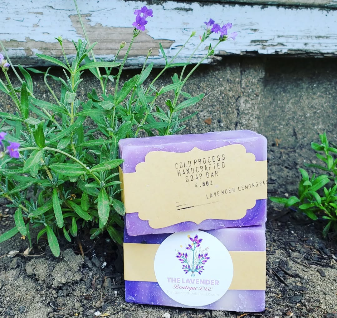 Handcrafted cold process artisan soap Lavender Lemongrass