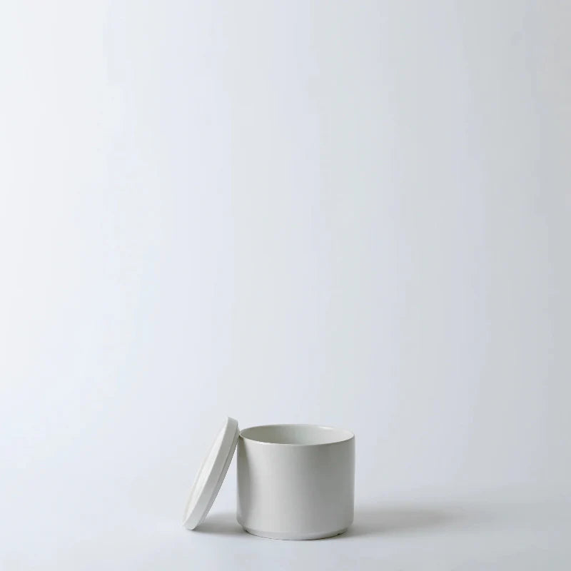 Solid Goods Ceramic Cylinder Planter with Saucer