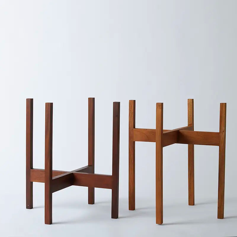 Solid Goods Mahogany Planter Stand - Square Leg