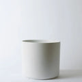 Solid Goods Ceramic Cylinder Planter – With or Without Mahogany Stand