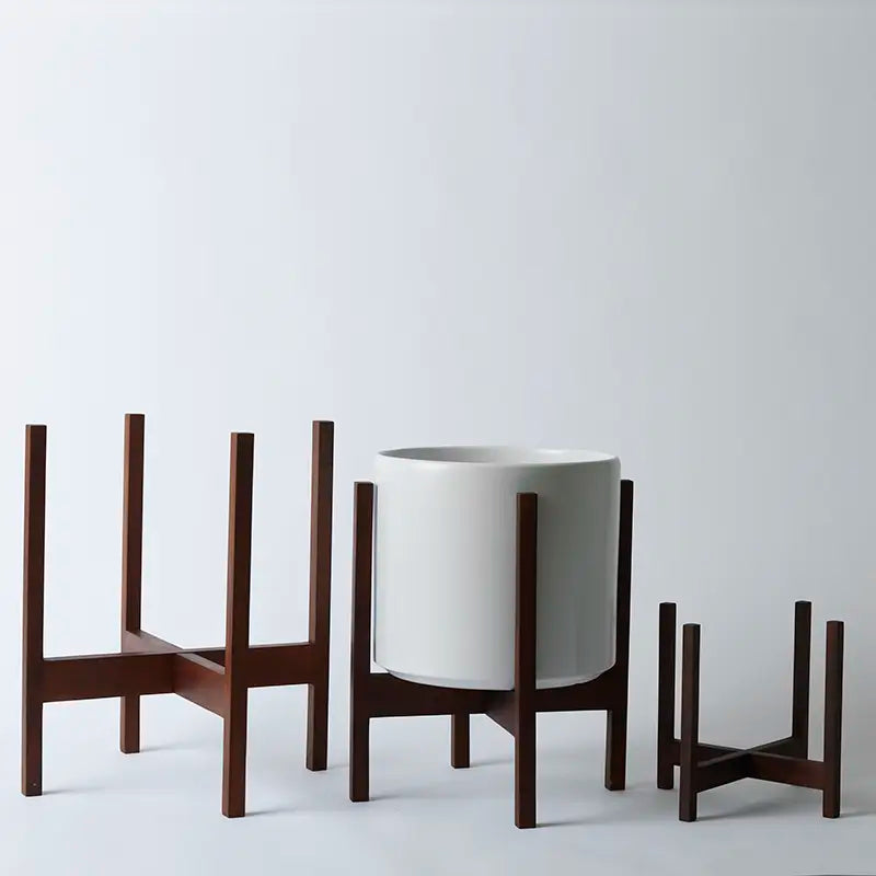 Solid Goods Mahogany Planter Stand - Square Leg