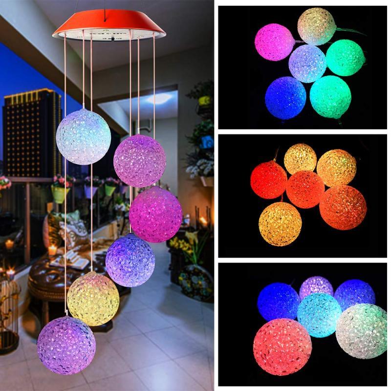 LED Color Changing Wind Chime Outdoor Solar Powered Butterfly Wind Chimes Home Garden Light Solar Butterfly Wind Chime Hanging Decoration Lamp Outdoor For Garden Patio Home Decoration